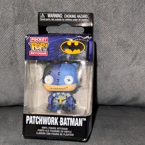 Funko Pocket Pop! Keychain Patchwork Batman - Blue and Tan